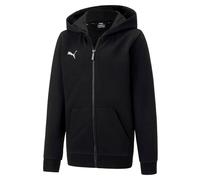 Boy's Puma Juniors TeamGOAL 23 Casuals Hooded Jacket in Black