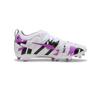 Boy's Puma Juniors Ultra 5 Match Forever FG/AG Football Boots in White