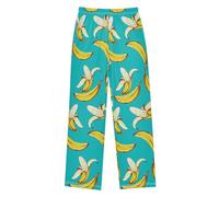 Boy's Pyjamas Bottoms Bananas Pattern Kids Pjs Sleepwear Lounge Pants L