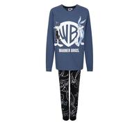 Boys Pyjamas Character Long Sleeve Long Leg PJ Sets Single Set & 2 Pack New (WB Blue 13-14Y)