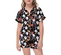 Boys Pyjamas Glow Dark Festival for Girls Halloween Pjs Skeleton Pumpkin Sleepwear Nightwear Tops and Pants Sets Outfits Toddler Pajamas Unicorn Cotton Long Sleeve Black