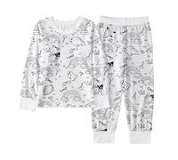 Boys Pyjamas Halloween Cotton Toddler Clothes Pjs Skeleton Pumpkin Sleepwear Fun Children Set Pants Sets Nightwear Outfits cute Girls White