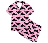 Boys Pyjamas Halloween Cotton Toddler Clothes Pjs Skeleton Pumpkin Sleepwear Long Sleeve Outfits Pants Sets Nightwear print pajama set Pink