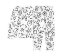 Boys Pyjamas Set Christmas Themed Pajama for Boys Kids Holiday Sleepwear Outfit Cozy Two Piece Funny Cartoon DIY Hand Painted Homewear Outfits for Toddler Clothes Age 2-10 Years