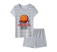 Boys Pyjamas Sets Breathable Sleepwear Fluffy Fleece Pjs Kid Lounge Wear Matching Nightwear Age Specific Pyjama Summer for 4-16 Years Orange