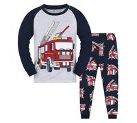 Boy's Pyjamas Sets Dinosaur Truck Astronaut Train Car Printed Cartoon Pyjama 2 Piece Crewneck Long Sleeve Top and Pjs Bottom Soft Pyjamas Set for Kids Baggy Boys Pjs Outfits Sleepwear