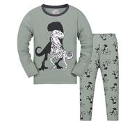 Boy's Pyjamas Sets Dinosaur Truck Astronaut Train Car Printed Cartoon Pyjama 2 Piece Crewneck Long Sleeve Top and Pjs Bottom Soft Pyjamas Set for Kids Baggy Boys Pjs Outfits Sleepwear
