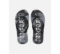 Boy's Quiksilver Kids MoloKai Acid Drop Flip Flops - Black - Size: 13K