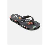 Boy's Quiksilver Kids Molokai Art Flip Flops - Black - Size: 3 uk