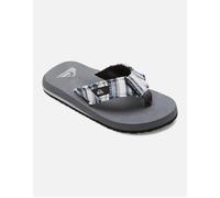 Boy's Quiksilver Kids Monkey Abyss Flip Flops - Grey - Size: 1 uk