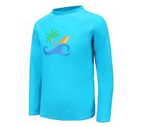 Boys' Rash Vest Long Sleeve Swim Top - One Piece Swimsuit Rash Guard, Age 11-12