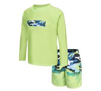 Boys Rash Vest Swim Set Kids Two Pieces Swimsuit Long Sleeve Swimming Costume 4-5 Years Camouflage