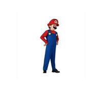 ((Boys) Red Mario, 5-6 Years) Boy Super Mario Luigi Fancy Clothing Costume Sets Childrens Party