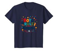 Boys Rule First Grade: Fun School Adventure Blast Off T-Shirt, Kids, Navy, 10 Years