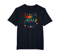 Boys Rule First Grade: Fun School Adventure Blast Off T-Shirt, Men's Big and Tall, Black, 4X Tall