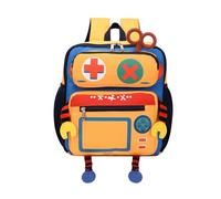 Boys School Bag, Personalised Kids Backpack, Double-Shoulder Adjustable Strap Weight-Reducing Minimalist Playful Versatile Portable for School Commute Summer Camp