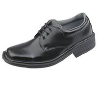 Boys School Shoes Wedding Formal Smart Dress Infant Christening Black Trainer Lace Up UK 13/32