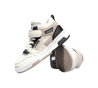 Boys School Shoes with Soft Sole Letter Printing Non Slip Lounge Sneakers Autumn Winter Warm Jogger Trainers Adjustable Leisure Jogging Shoes Mountain Climbing Sport Classic Trainers Beige