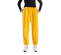 Boys' School Trousers Adjustable Waist Waterproof Cargo Fully Elasticated Active Convertible Zip Off Casual Bottoms Yellow