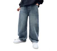 Boys' School Trousers Plain Jogging Bottoms Fit Trouser Fully Elasticated Jogger Soft Kids Waterproof Zip Off Casual Blue