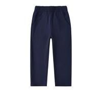 Boys' School Trousers Plain Jogging Bottoms Navy Blue Elasticated Kids Waist Joggers Outdoor Casual Pants Zip Off