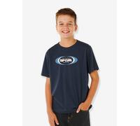 Boys' short-sleeved t-shirt navy blue