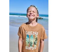 Boy's short-sleeved t-shirt pecan nut