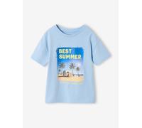 Boy's short-sleeved t-shirt sky blue