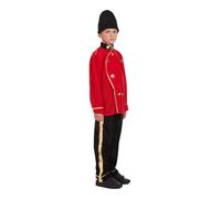 BOYS SIZE SMALL BUSBY GUARD RED BRITISH SOLDIER COSTUME 4-6 YEARS 104cm - 120cm