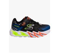 Boy's Skechers 400138L/BKBL FLEX-GLOW BOLT Boys Sport Black/Blue - Size: UK 4 older kids