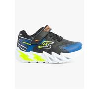 Boy's Skechers 400138N/BKBL FLEX-GLOW BOLT Boys Trainers Black/Blue