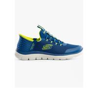 Boy's Skechers 403833L/BLLM SUMMITS - HIGH RANGE Boys Trainers Blue/Lime - Size: UK 1.5 older kids