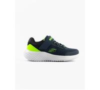 Boy's Skechers BOUNDER - TREKZIC Boys Trainers Navy/Lime - Blue