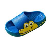 Boys Slip On Slides Size 10 Wide Fit Home Slides Big Kids Cartoon Slide Summer Beach Slide Lightweight Non Slip Slippers Cute Bathroom Slipper Comfort Fit Pool Slippers Casual Slip On Slipper