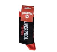BOYS SOCKS WITH LOGO LIVERPOOL YOU REDS, shoe size 4 to 6.5.