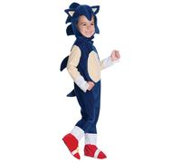 Boys Sonic the Hedgehog Romper Sega Jumpsuit Fancy Dress Infant Toddler Costume