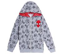 Boys Spiderman Hooded Jacket 4-5 Years Grey