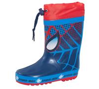 Boys Spiderman Tie Top Wellington Boots Navy/Red EU 33 / UK 1