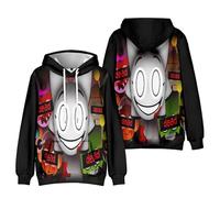 Boys Sprunki 3D Figure Printed Sweatshirt for Fans Gift Kids Sprunki Character Group Hoodie Sprunki Merch (I,120CM,5 Years,6 Years)