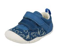 Boys Startrite Nubuck Leather Dinosaur Ultra-Flex Pre Walking Shoes - Roar