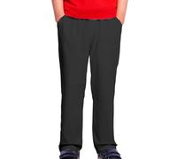 Boys' Stretch Pull on Chino Pants Kids School Uniform Yonth Twill Pants for Boys Girls Dress Slacks Pant Elastic Waist Straight Fit Classic Trousers Toddler Jogger Pant (Black, 10-11 Years)