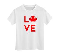 Boys Summer Clothes Canada Red Maple Leaf T-Shirt Canadian Flag Tee Shirts