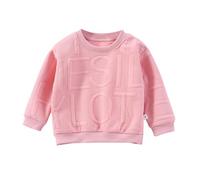 Boys Sweatshirts Sweatshirt Unisex Print Fleece Cotton Casual Top School Uniform Ages 3-16 Years Pink