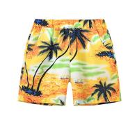 Boys Swim Tr nks Hawaii n Swim Shorts Little Boys Bathing Suit Swimsuit Toddler Boy Summer Beach Swimwear (Yellow, 8-9 Years)