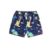 Boys Swim Trunks - Boys Swim Trunks with Cartoon Dinosaur Prints for Toddler Beach and Pool Activities