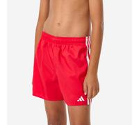 adidas Boy's 3-Stripes Swim Shorts Kids, Pure Ruby/White, 11-12 Years