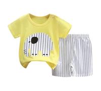 Boys t-Shirt Shorts Set Hawaiian Shirt Short Dinosaur Monster Print top Sleeve Graphic tee Printed Kids Cabana Stylish Letter Pattern Daywear Merchandise Gift White