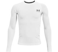Under Armour UA HG Armour LS - Long Sleeve - Tops - White/Black - Size: YMD