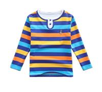 Boys T Shirts 15-16 Years Old Tops - Children's Shirt Long Sleeve Tee With Mock Neck Two Piece Design For Boys And Girls (Dark Blue 18码=140)