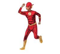 Boys The Flash Costume DC Comic Superhero Crime-Fighter Kids Fancy Dress Party